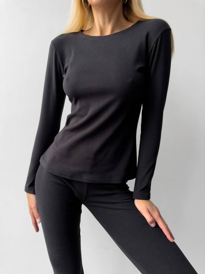 TC1 Чорний термокофта звичайна