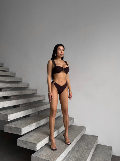 Купальник шоколад Shelly