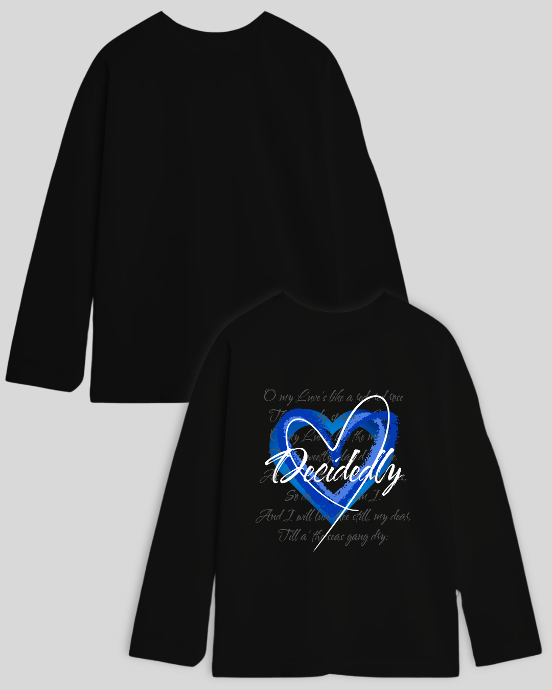 Лонг оверсайз чорний decidedly 