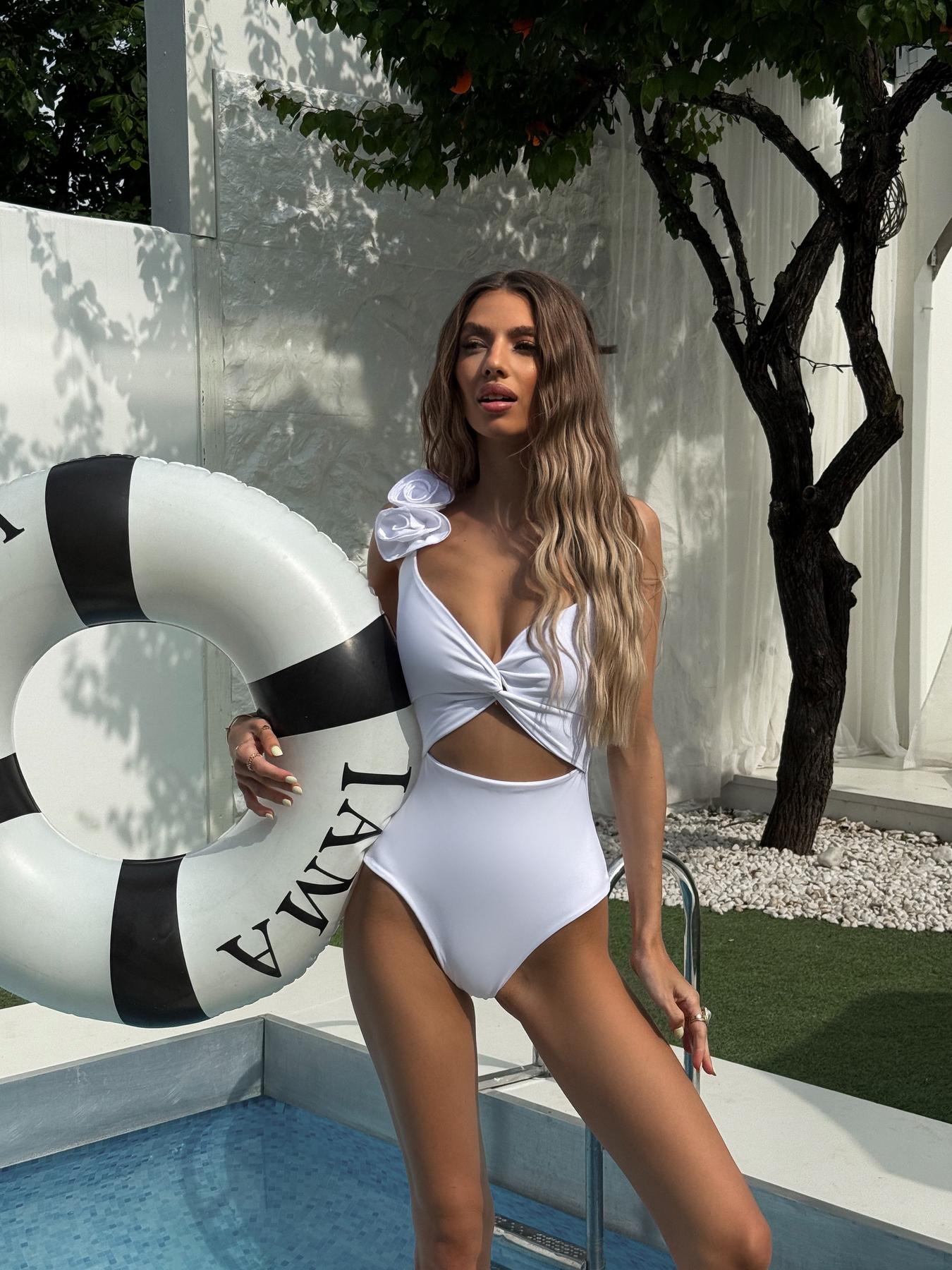 Купальник Flower білий