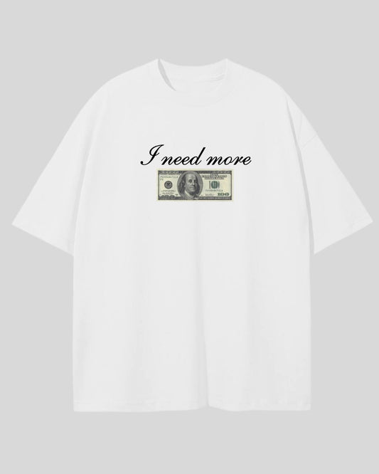 Футболка оверсайз білий dollar