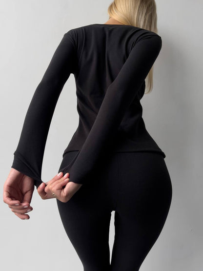 TC1 Чорний термокофта звичайна