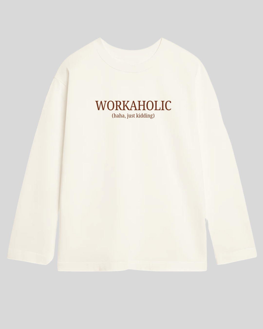 Лонг оверсайз шампань workaholic 