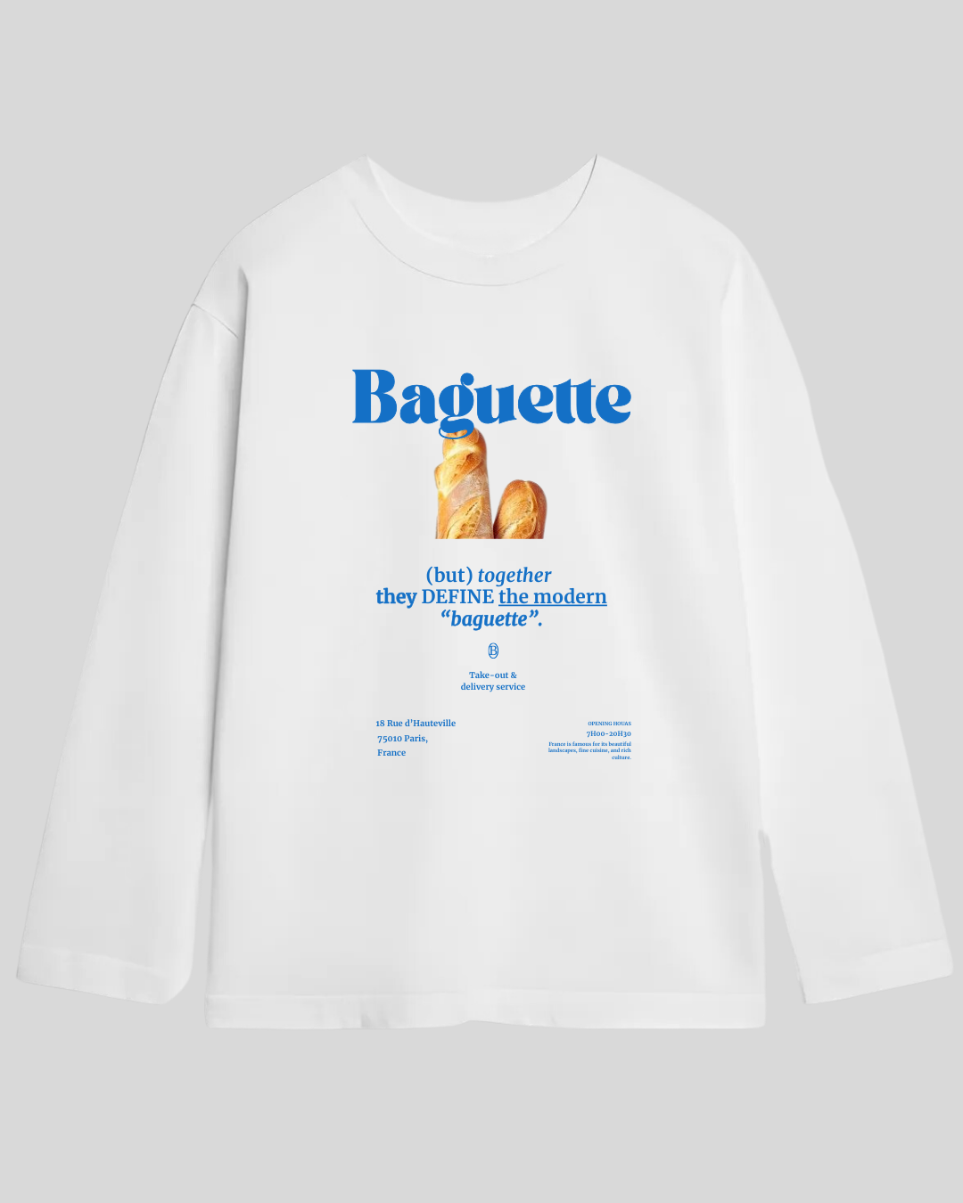 Лонг оверсайз білий Baguette 