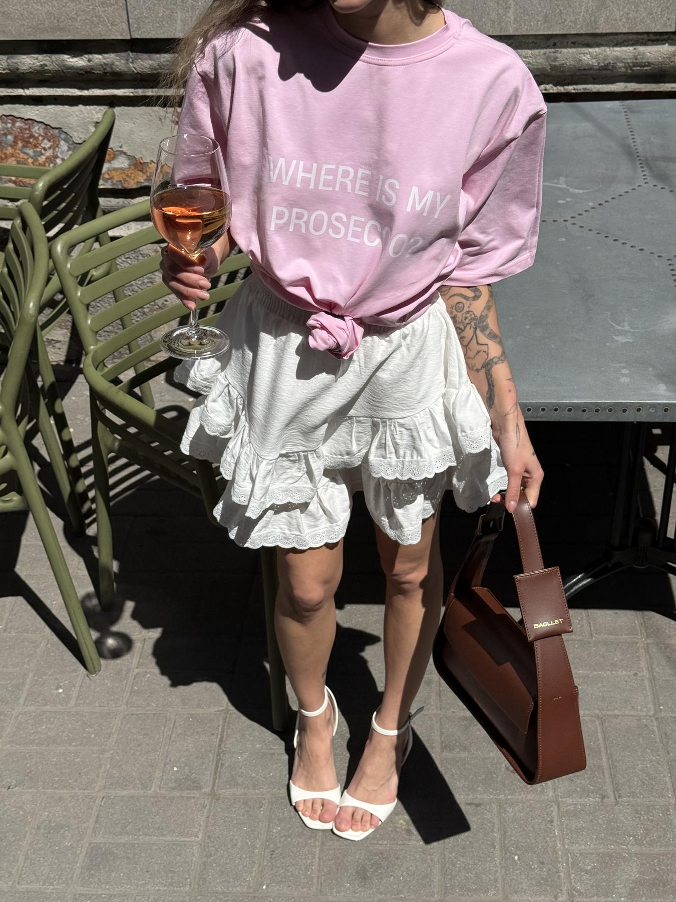 Спідниця лляна молоко