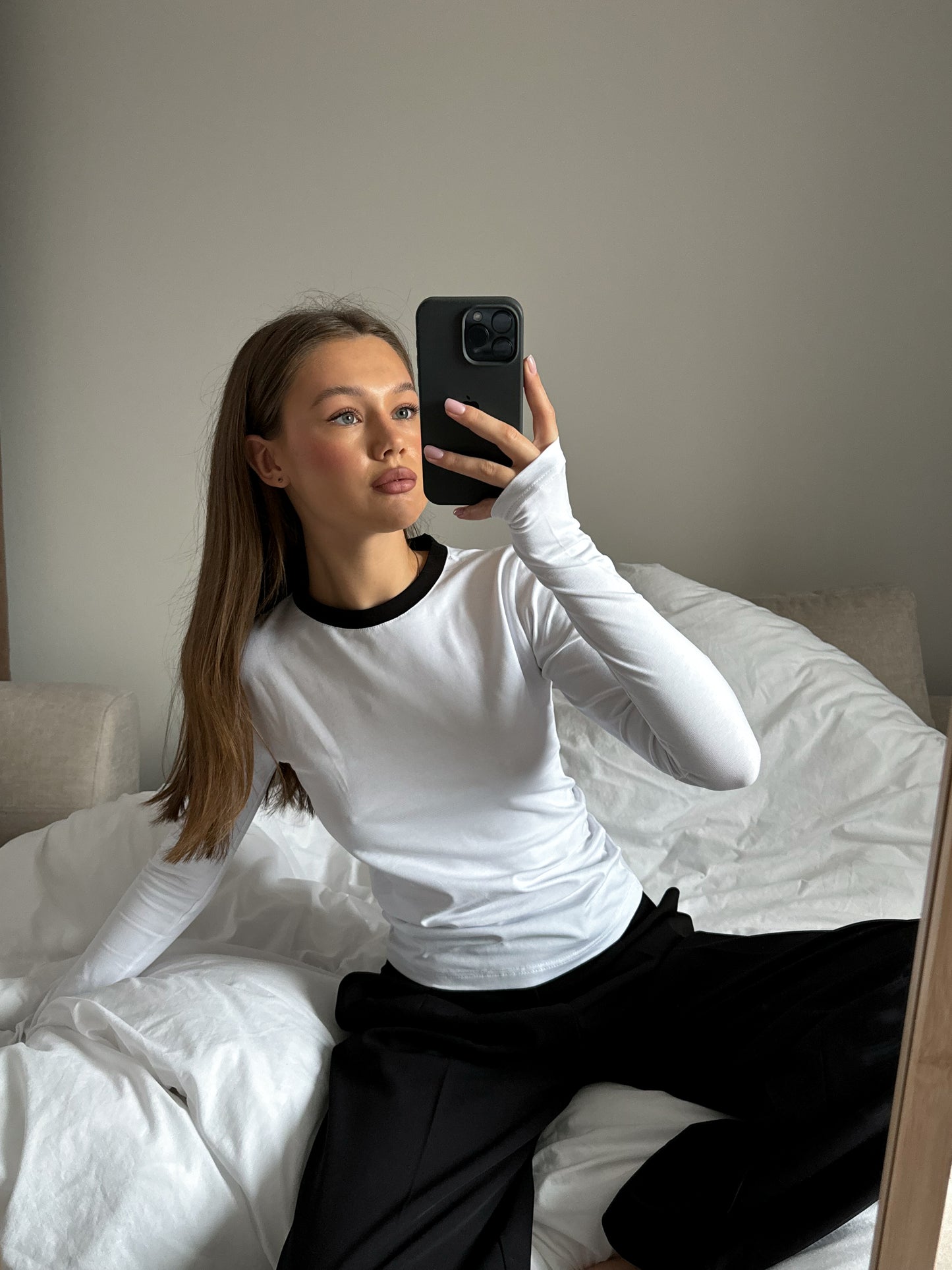 Лонгслів приталений