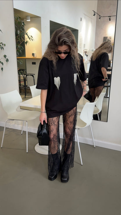 Штани мереживні