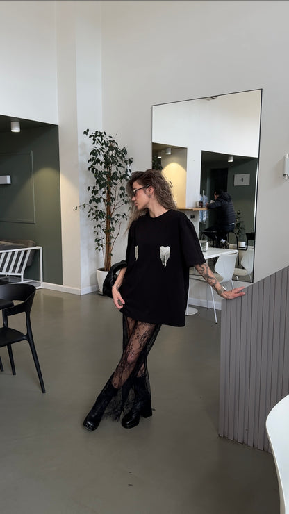 Штани мереживні