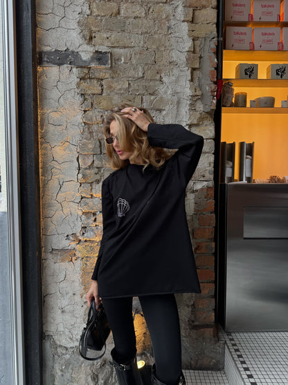 Лонгслів оверсайз мушля