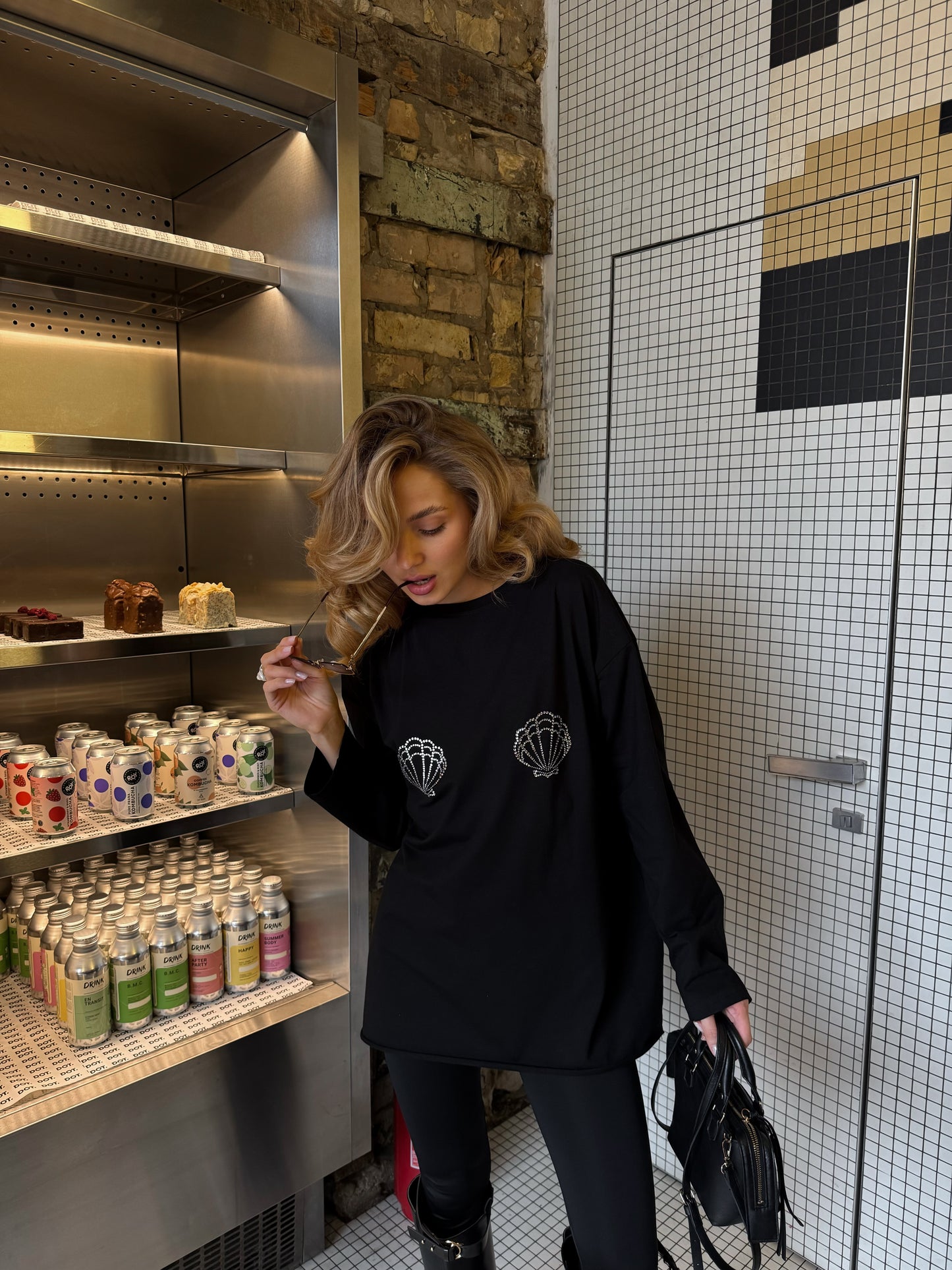 Лонгслів оверсайз мушля