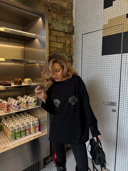 Лонгслів оверсайз мушля