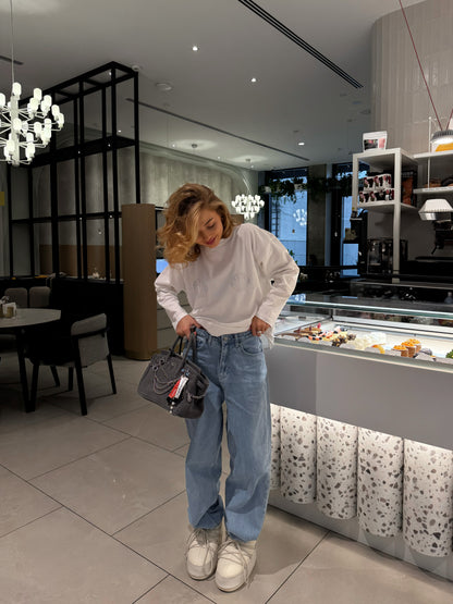 Лонгслів оверсайз мушля