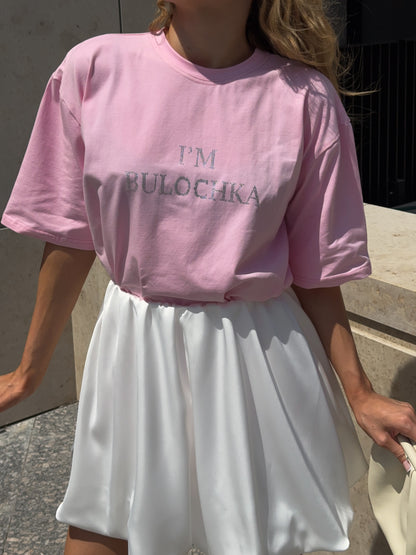 Футболка з стразами "I`m bulochka"