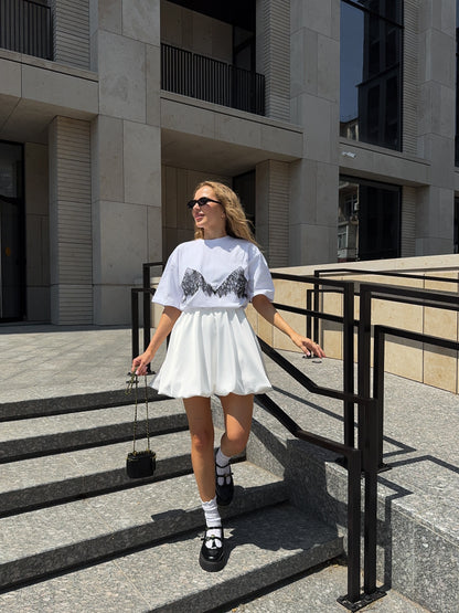 Спідниця балон міні