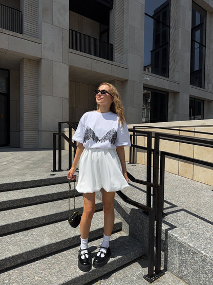 Спідниця балон міні