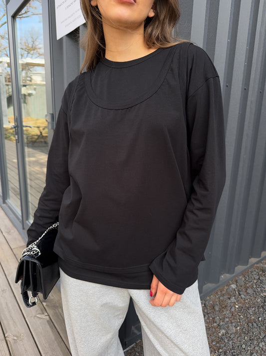 Лонгслів + майка oversize