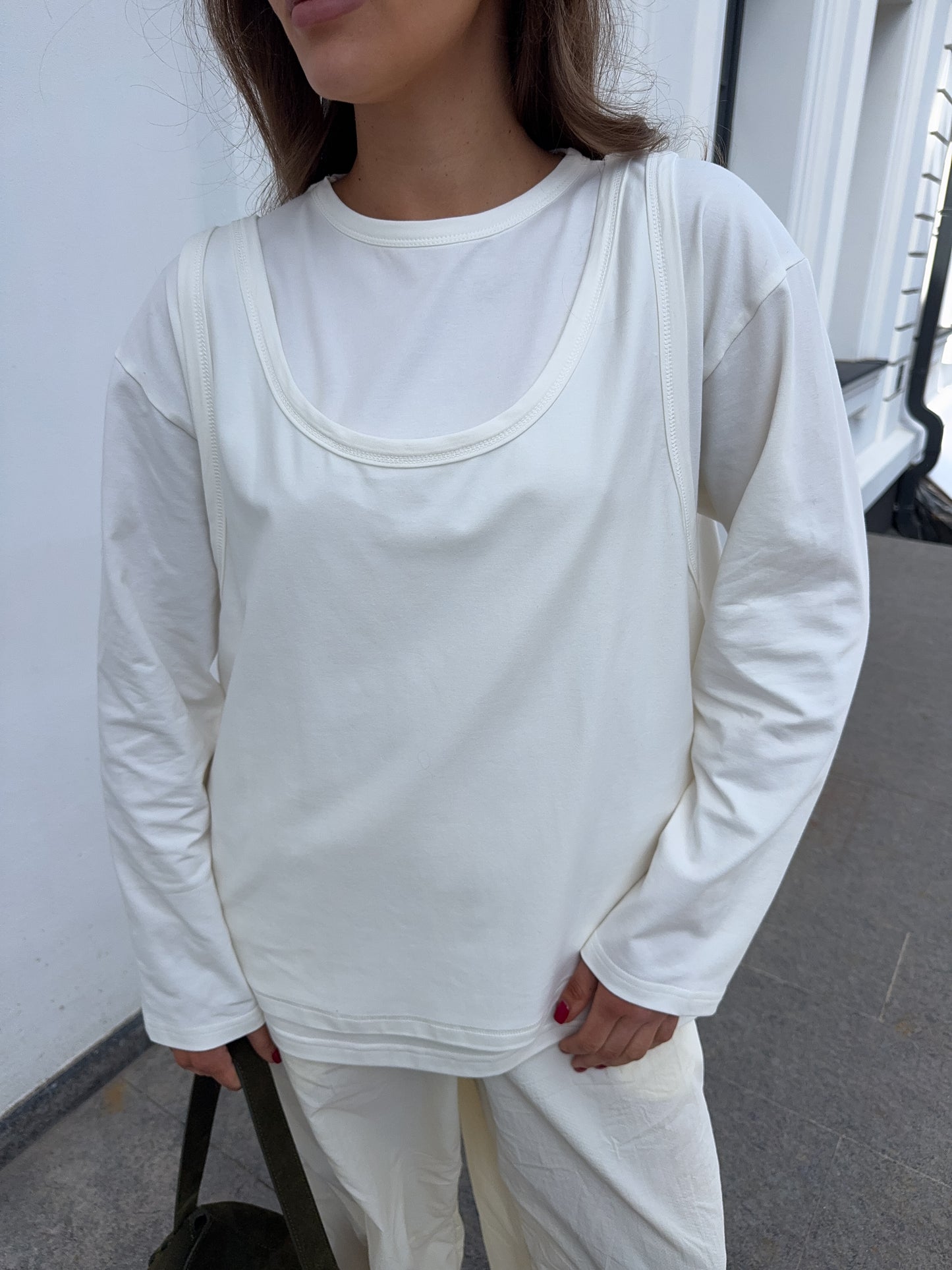 Лонгслів + майка oversize