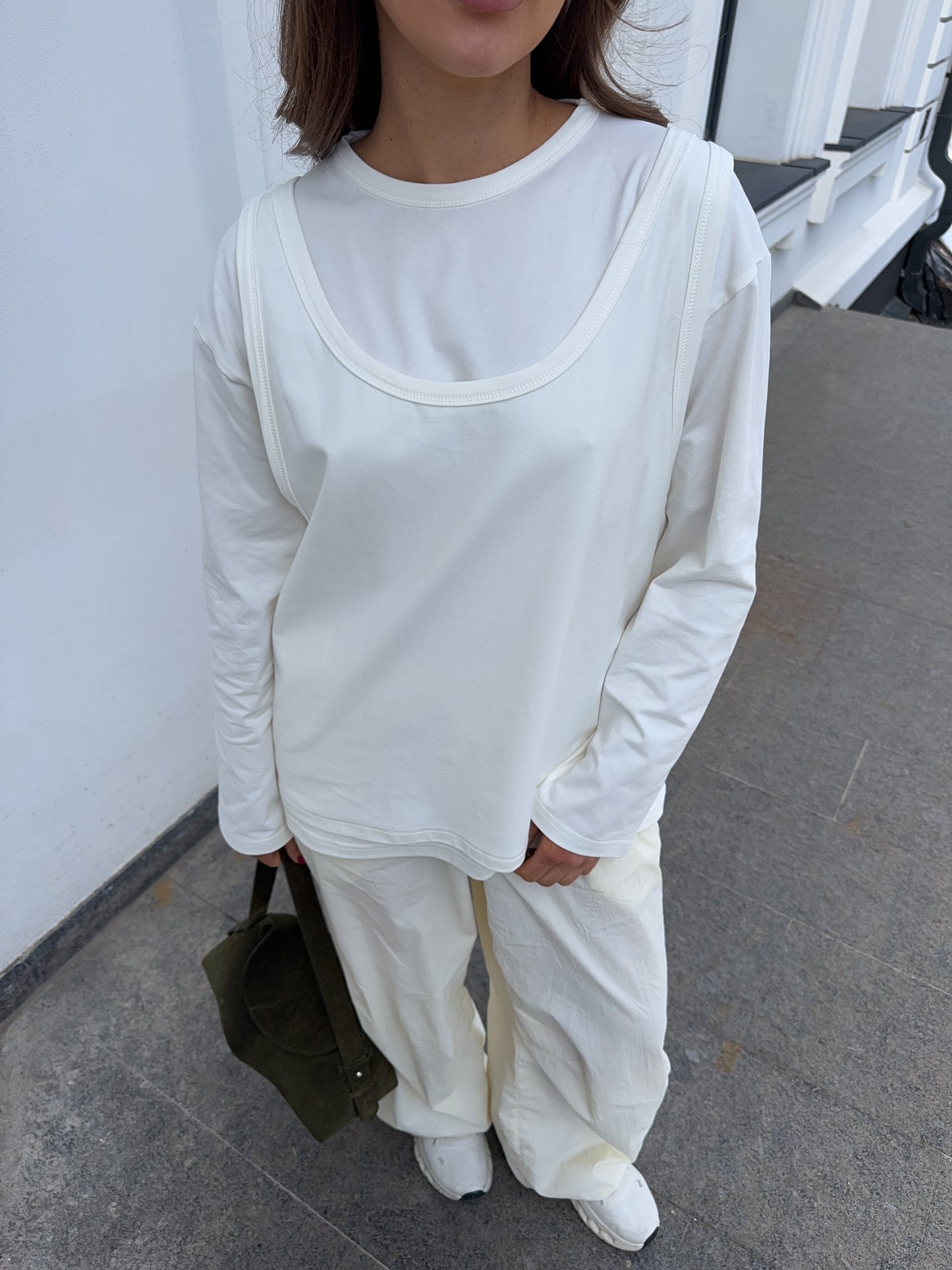 Лонгслів + майка oversize