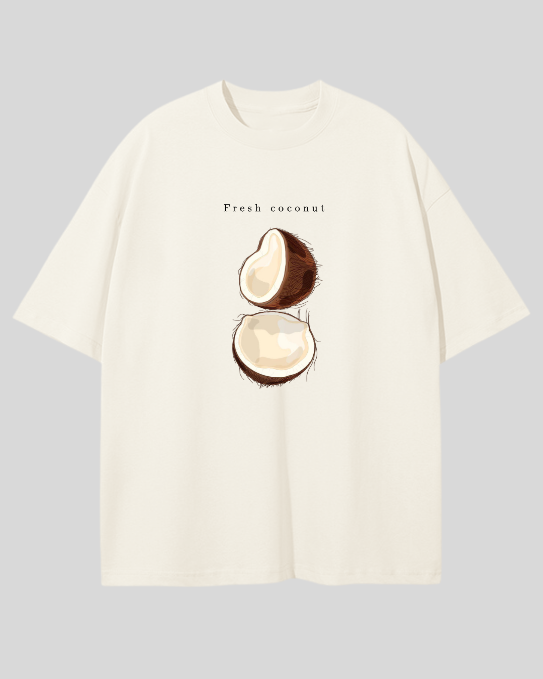 Футболка оверсайз "Fresh Coconut"