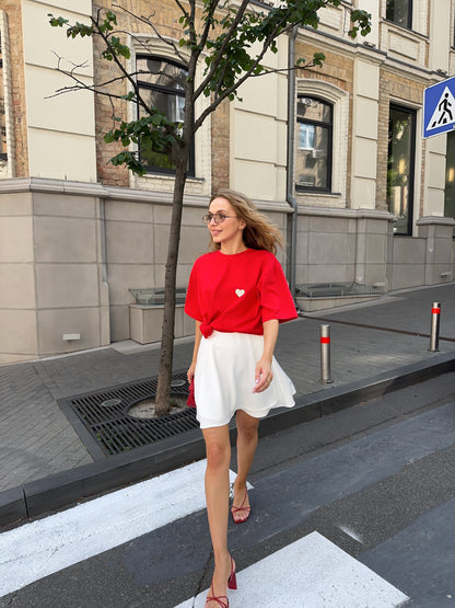 Спідниця міні на запах