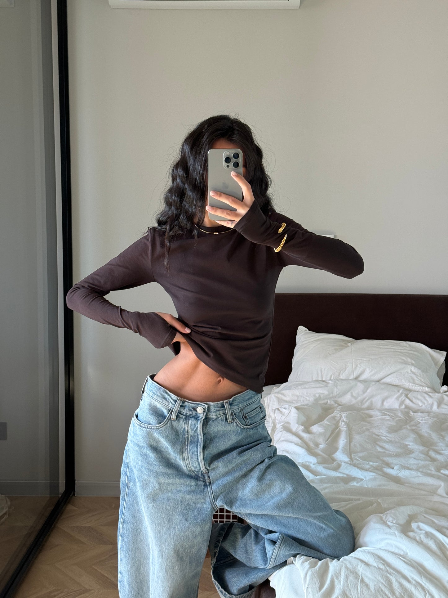 Лонгслів приталений