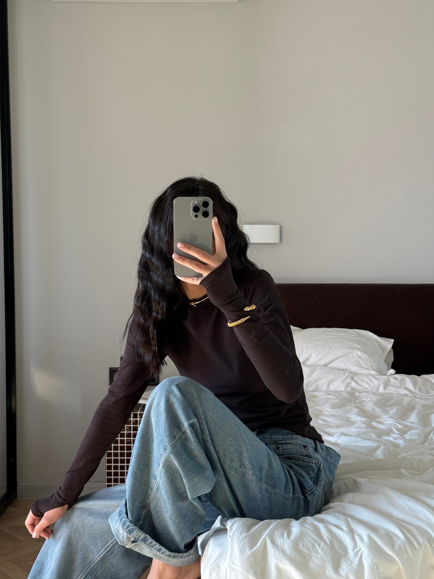 Лонгслів приталений