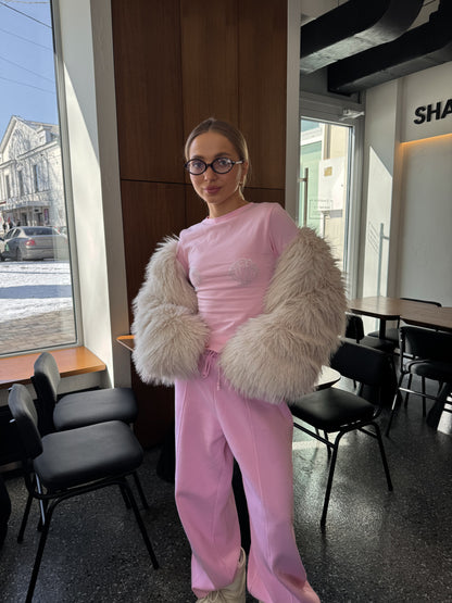 Лонгслів мушля приталений