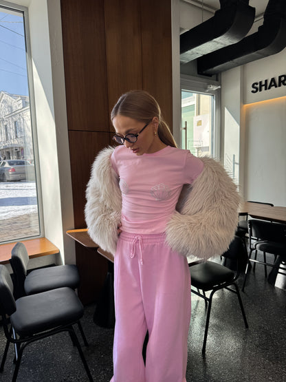 Лонгслів мушля приталений