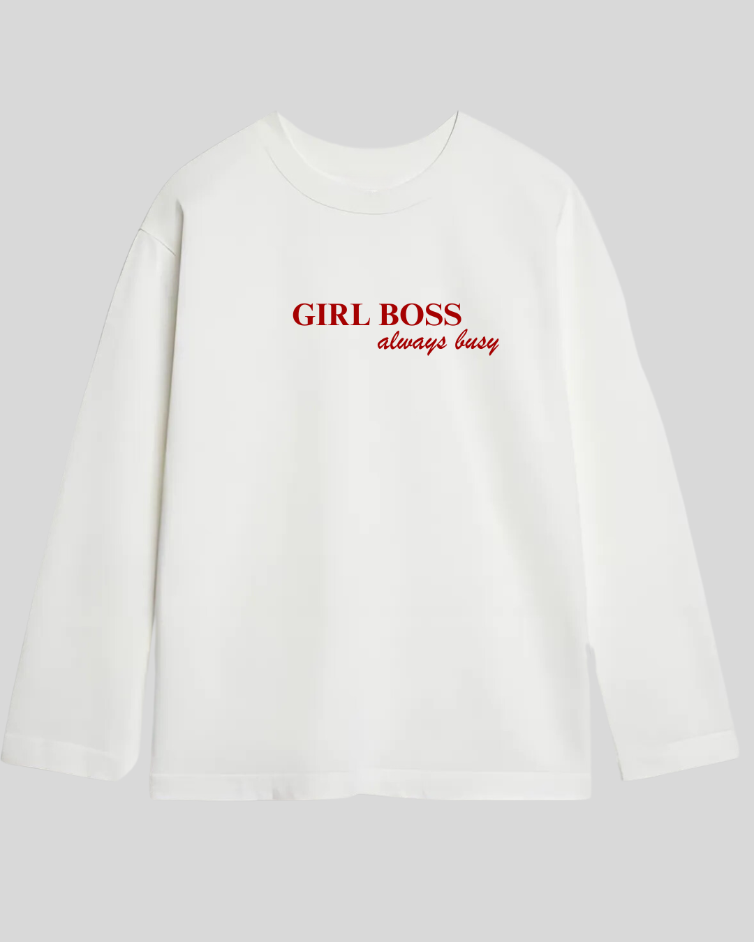 Лонгслів оверсайз "girl boss"