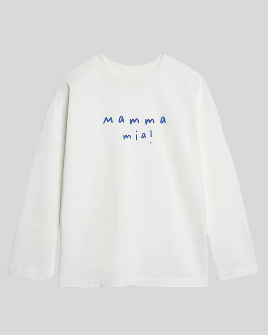 Лонгслів оверсайз "Mamma mia"