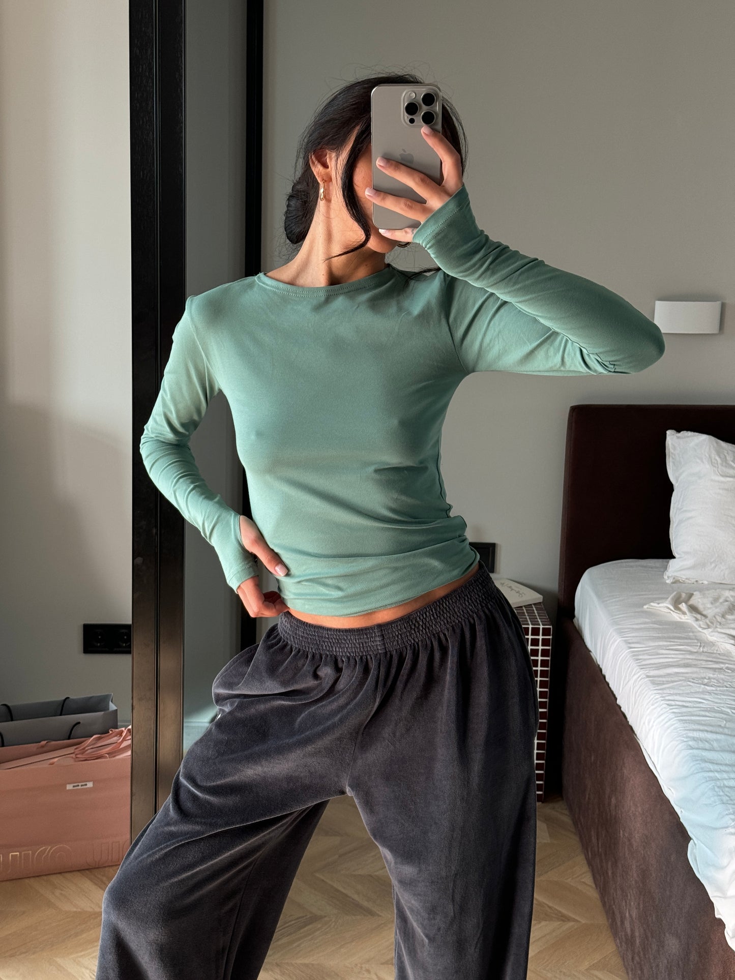 Лонгслів приталений