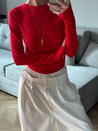 Лонгслів приталений