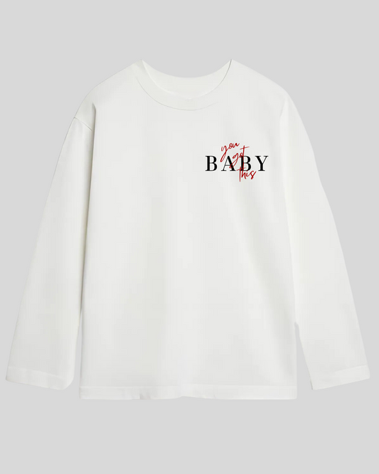 Лонгслів оверсайз "You got this baby"