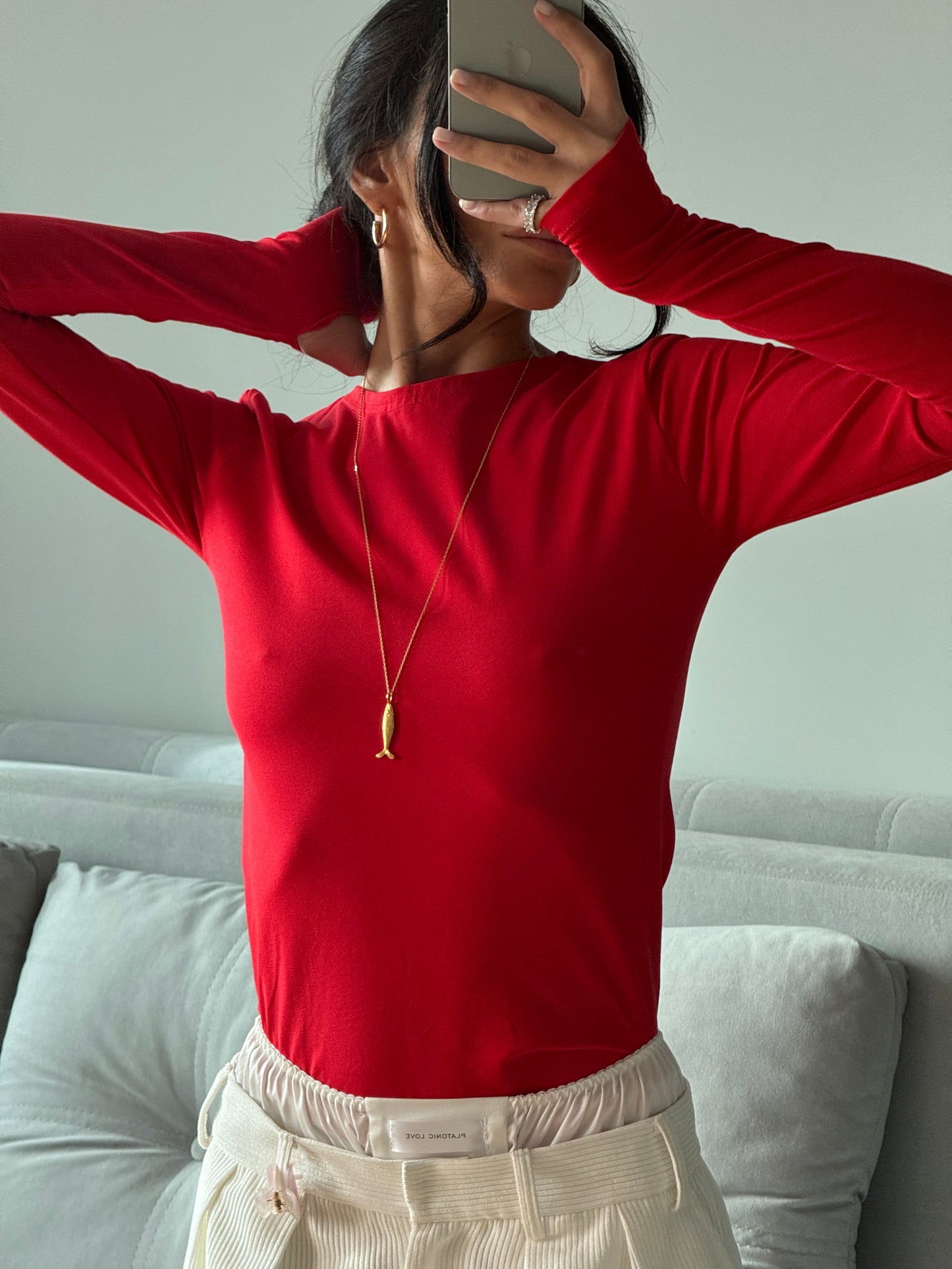 Лонгслів приталений