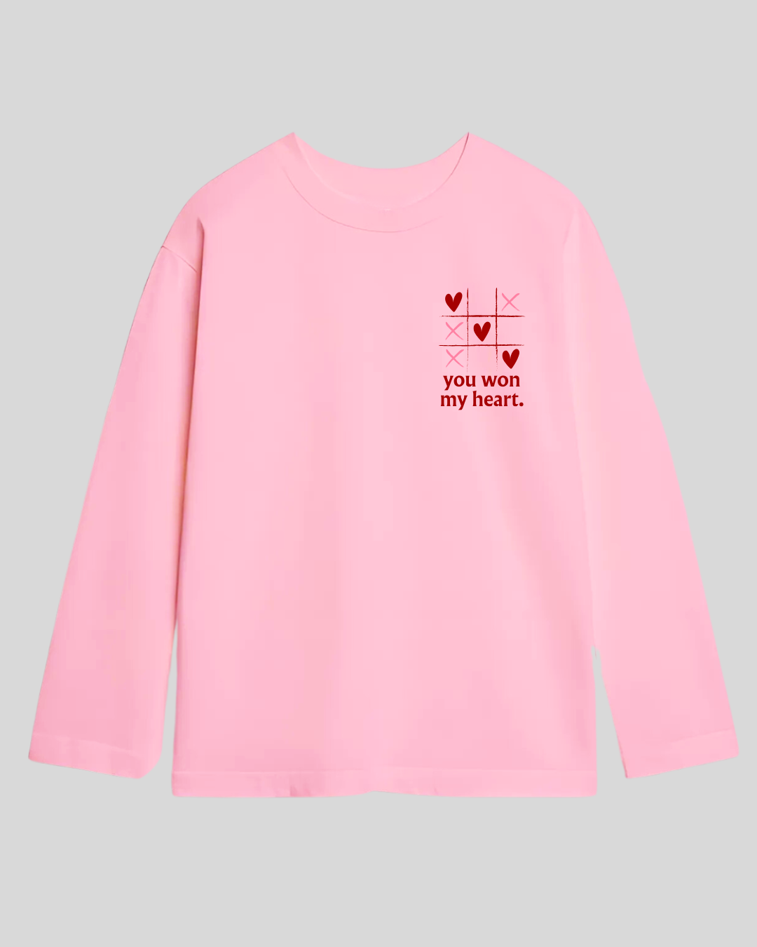 Лонгслів оверсайз "You won my heart"