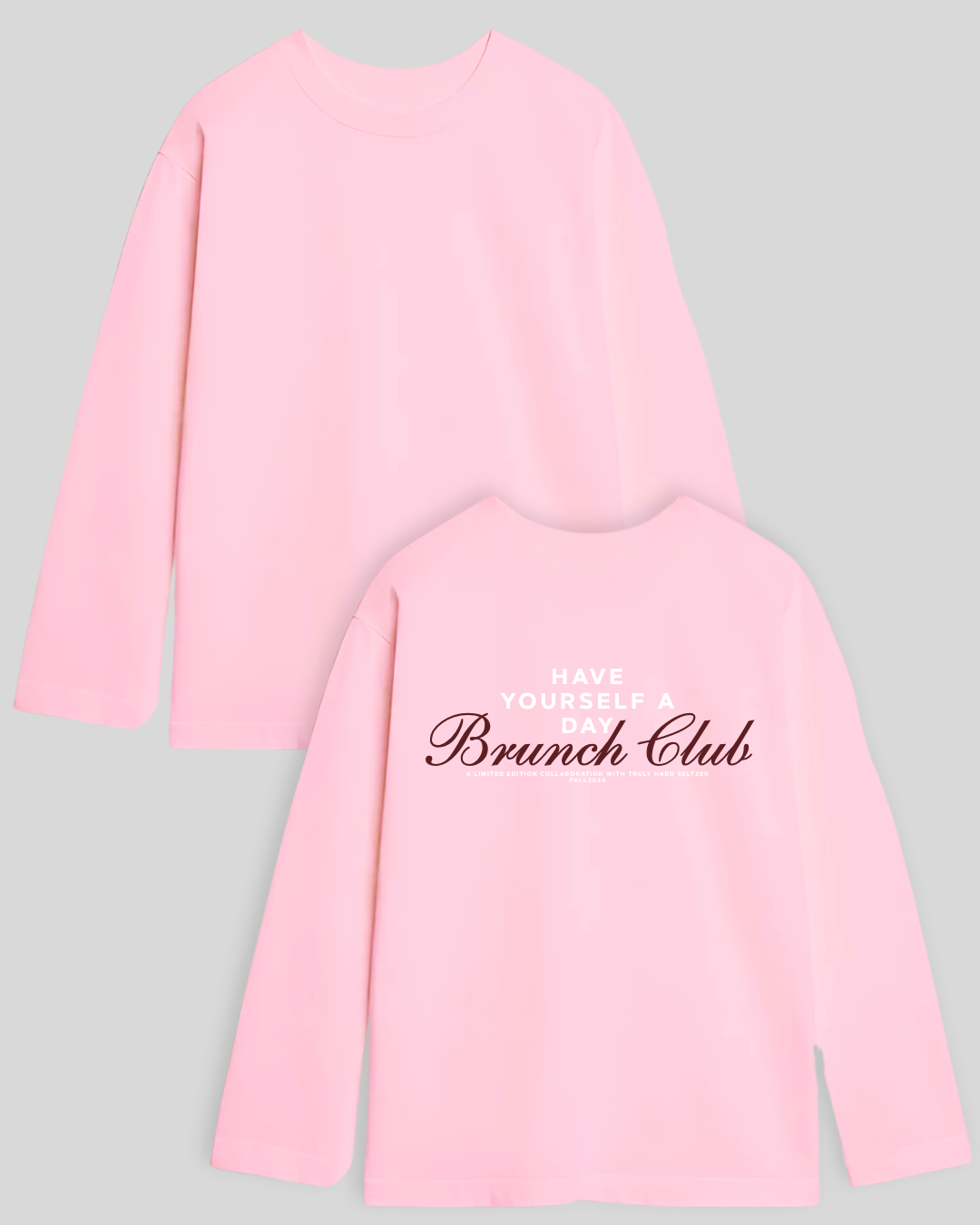 Лонгслів оверсайз  "Brunch" на спині