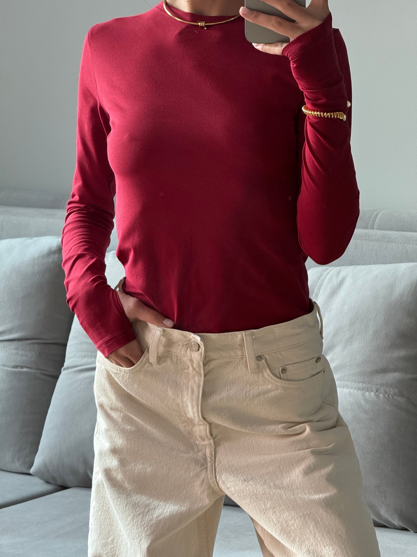 Лонгслів приталений