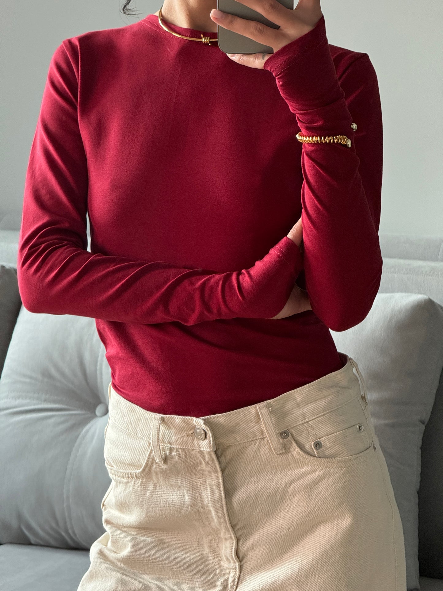 Лонгслів приталений