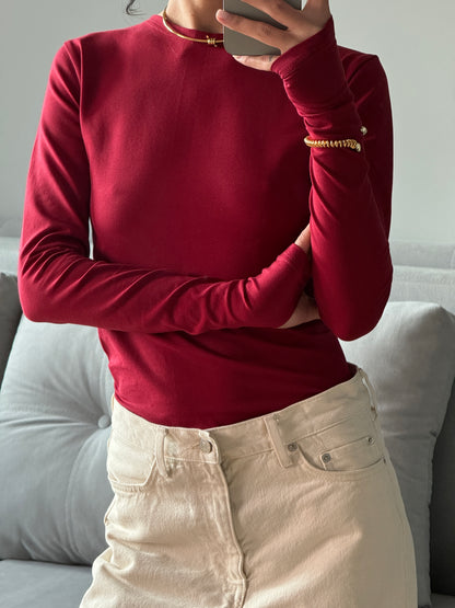 Лонгслів приталений