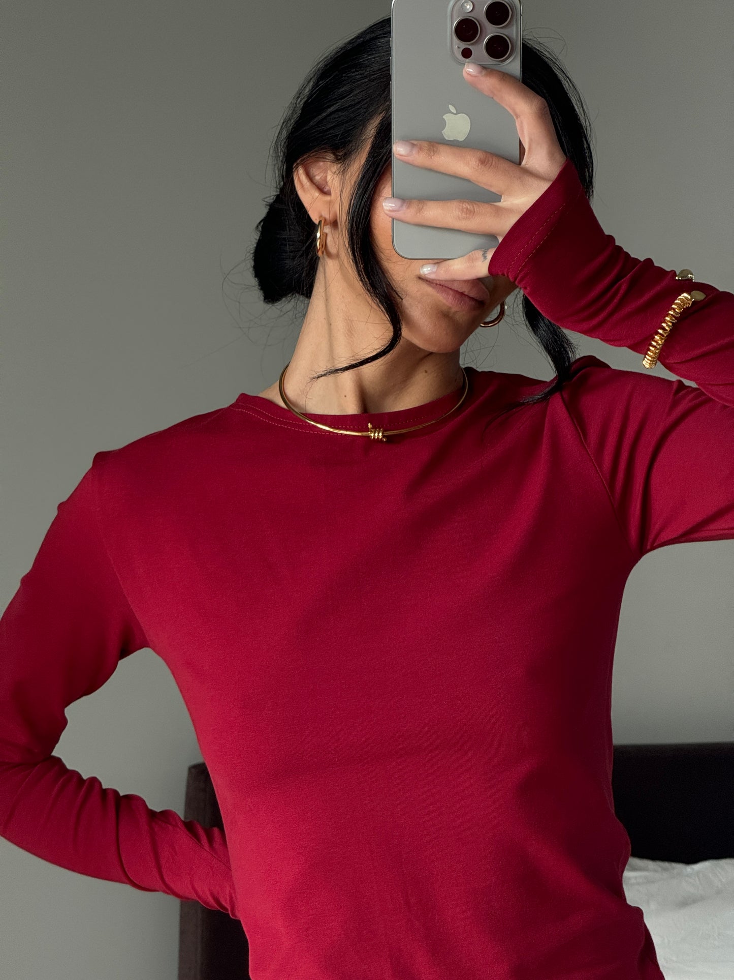 Лонгслів приталений