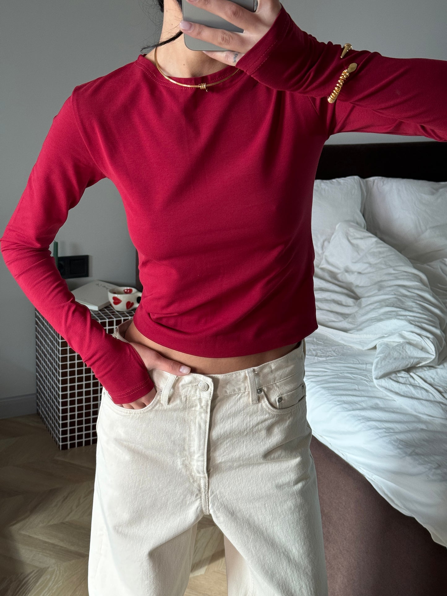 Лонгслів приталений