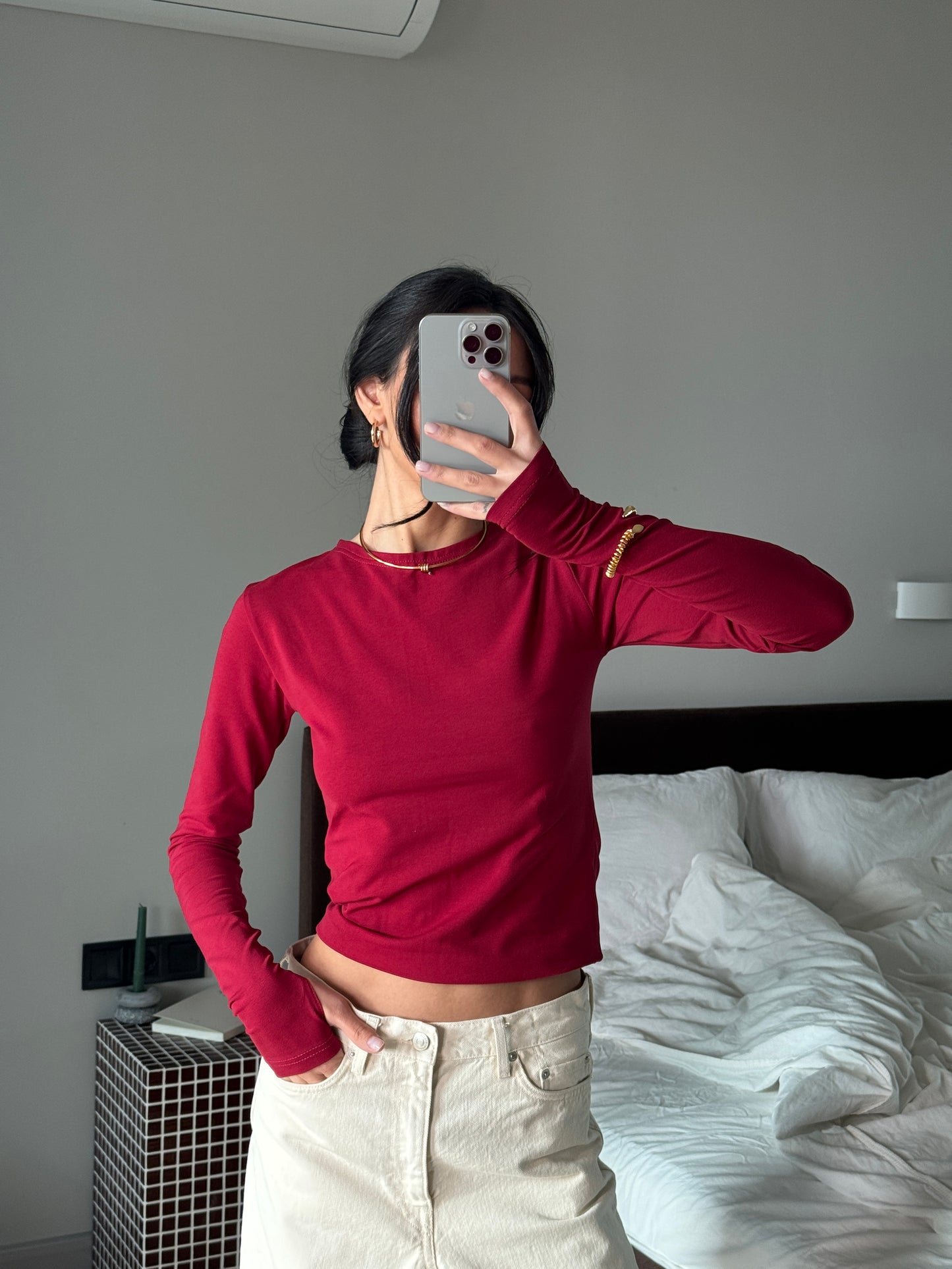 Лонгслів приталений