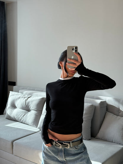 Лонгслів приталений