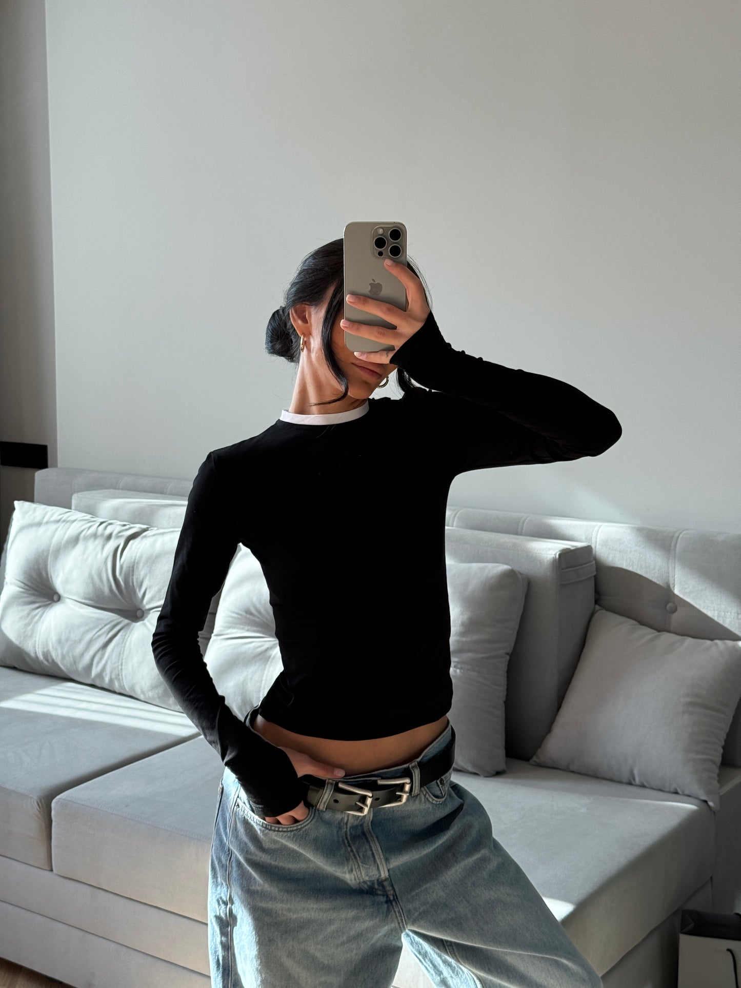 Лонгслів приталений