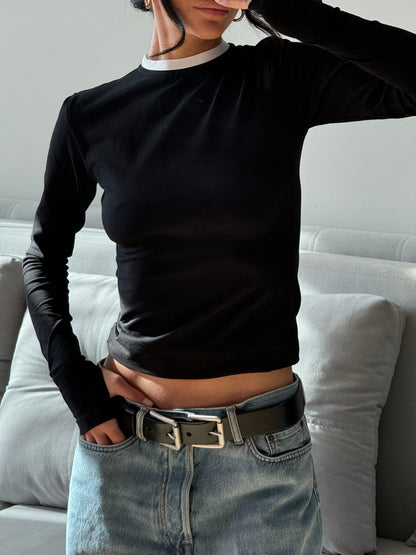 Лонгслів приталений