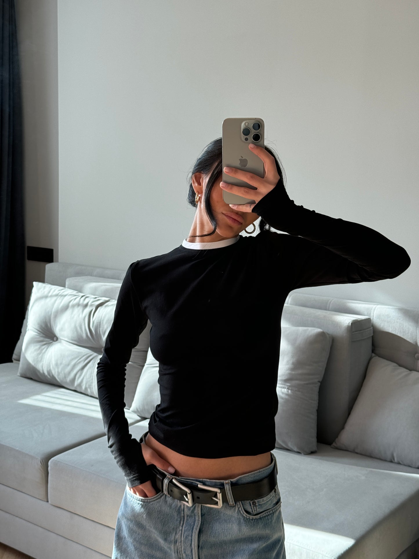 Лонгслів приталений