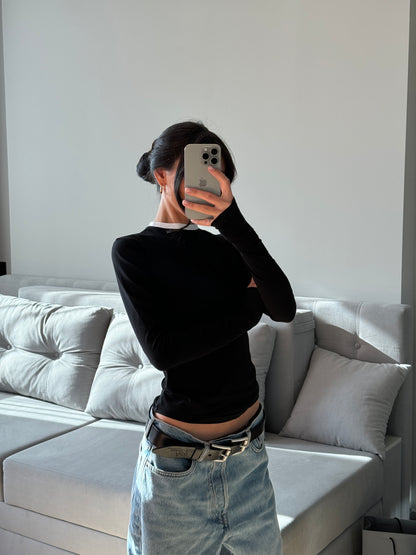 Лонгслів приталений