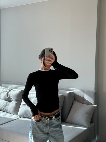 Лонгслів приталений