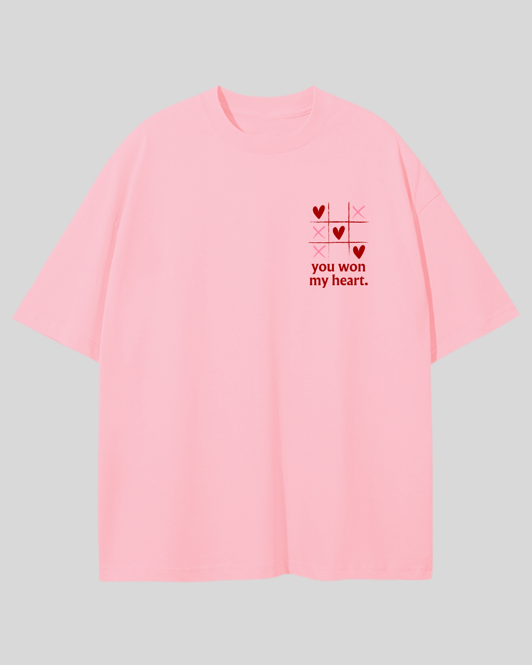 Футболка оверсайз "You won my heart"