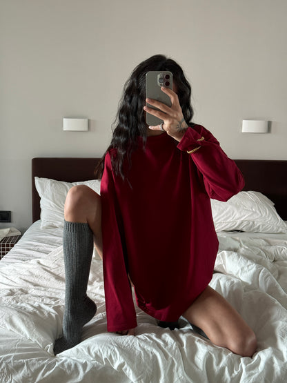 Лонгслів оверсайз базовий